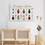 1992CUS3 personalized mommy grandmothers garden canvas