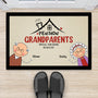 2002DUS2 personalized pension grandma and grandpa door mat