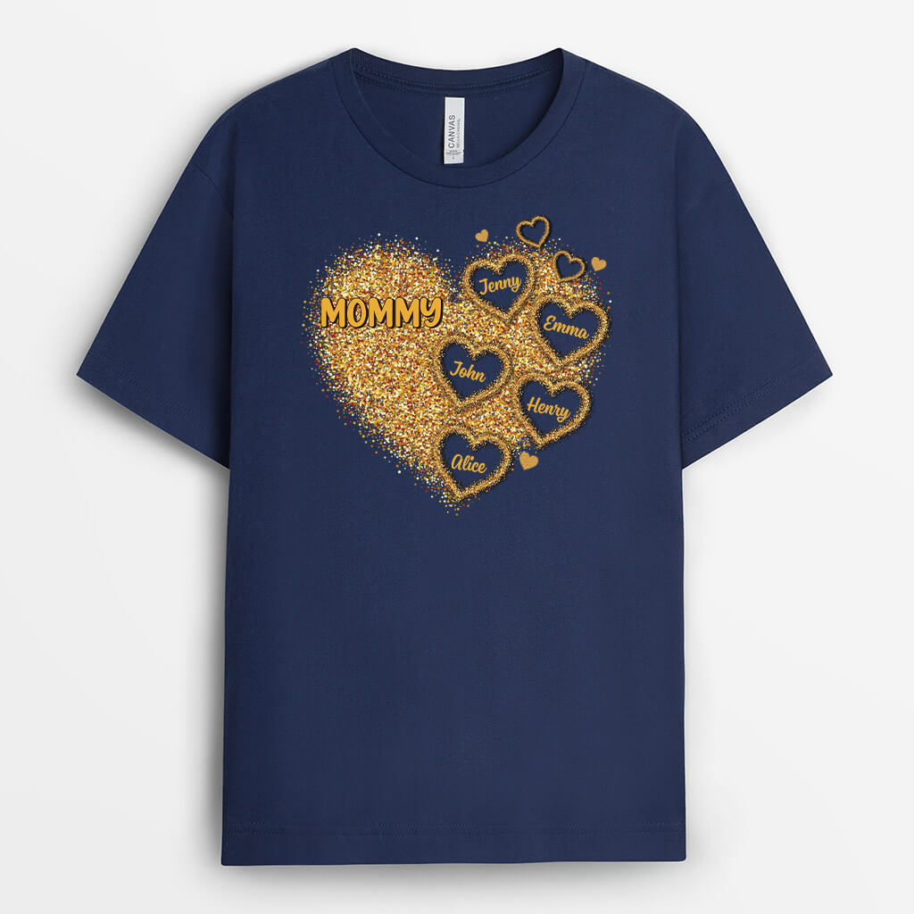 2007AUS2 personalized grandma with kids name t shirt