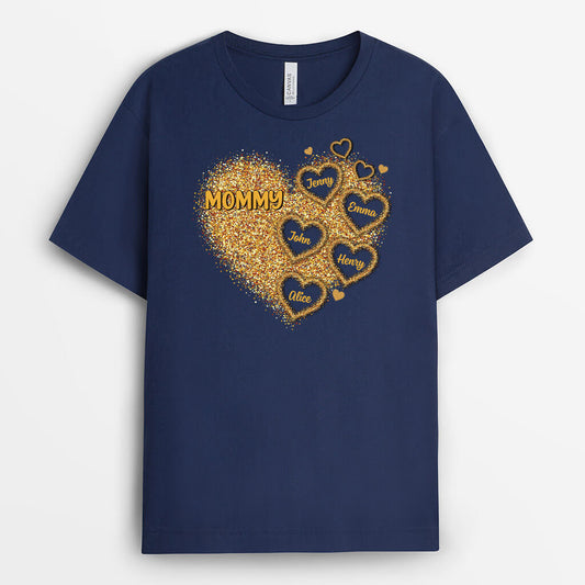 2007AUS2 personalized grandma with kids name t shirt