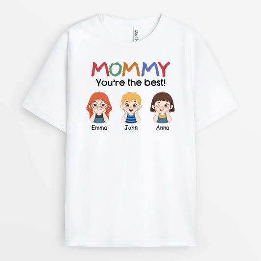 2031AUS1 personalized mommy youre the best t shirt