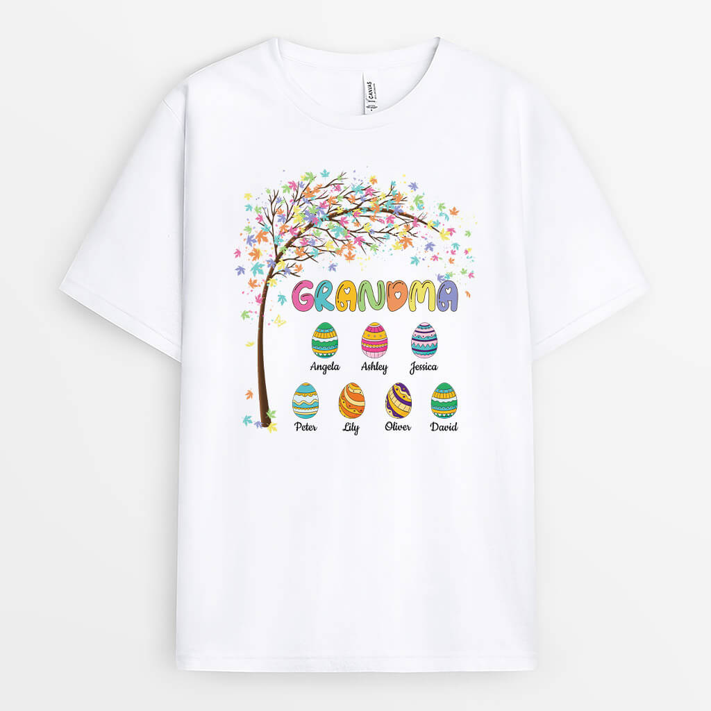 2035AUS1 personalized grandma easter t shirt