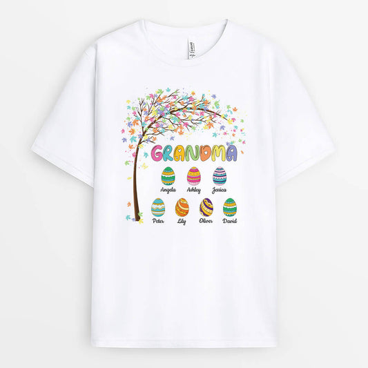 2035AUS1 personalized grandma easter t shirt