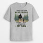 2066AUS1 personalized i asked god for a princess a best friend and he sent me my daughter son t shirt