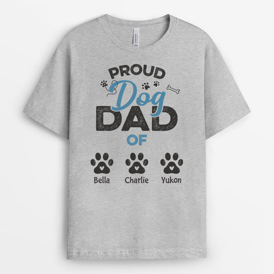 2083AUS2 personalized proud dog dad of t shirt