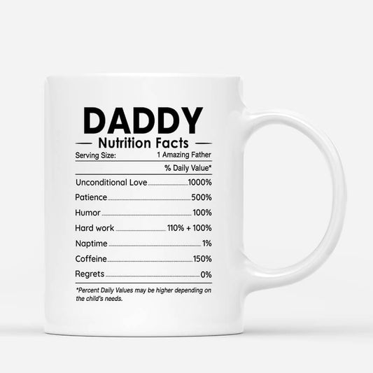 2094MUS1 personalized mom dad nutrition facts mug