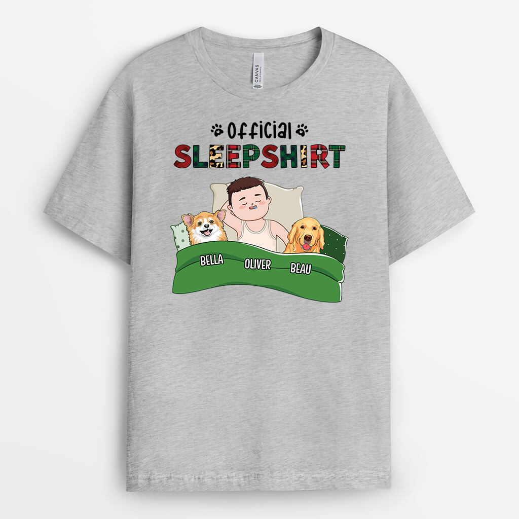 2095AUS1 personalized official sleepshirt for dog lovers t shirt