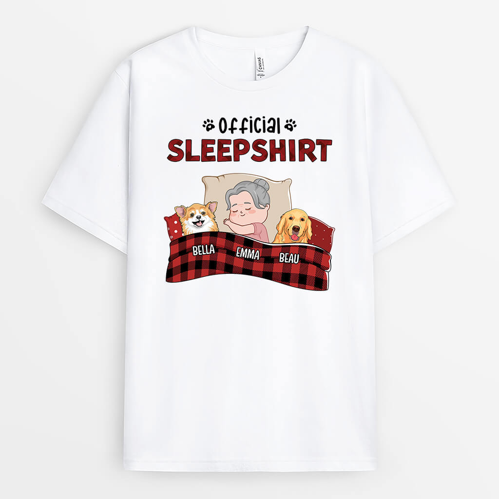 2095AUS1 personalized official sleepshirt for dog lovers t shirt_2