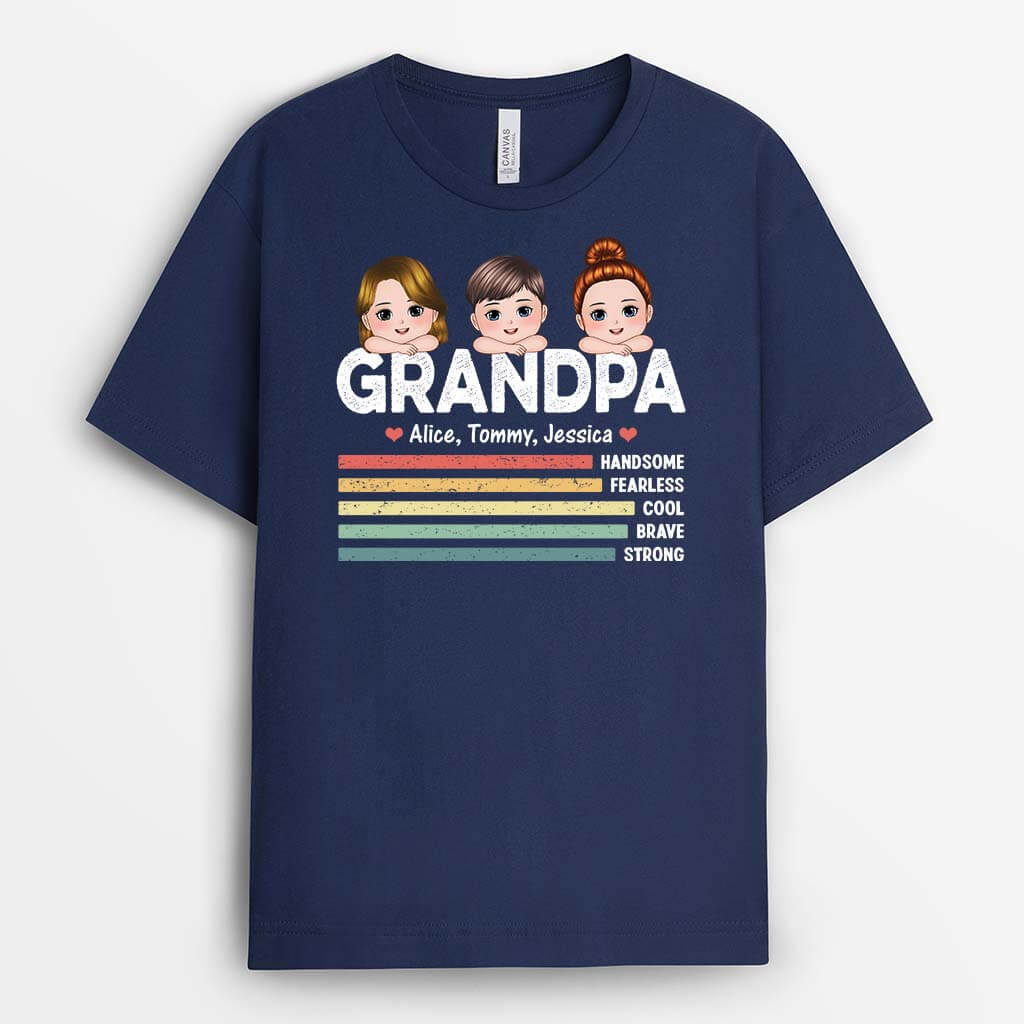 2097AUS2 personalized handsome fearless and cool daddy t shirt