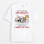 2110AUS1 personalized life is full of obstacles i dont care i have my cat t shirt