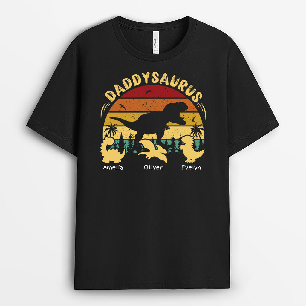 2119AUS1 personalized papasaurus t shirt
