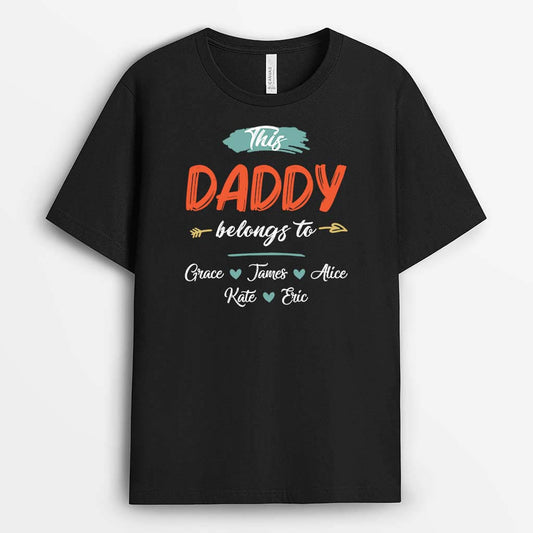 2130AUS1 personalized this daddy grandpa belongs to t shirt