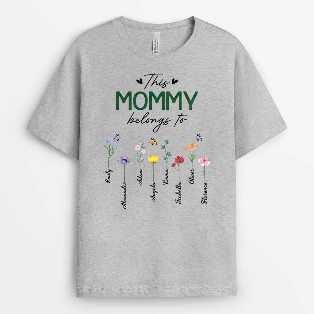 2132AUS2 personalized this mommy grandma belongs to t shirt