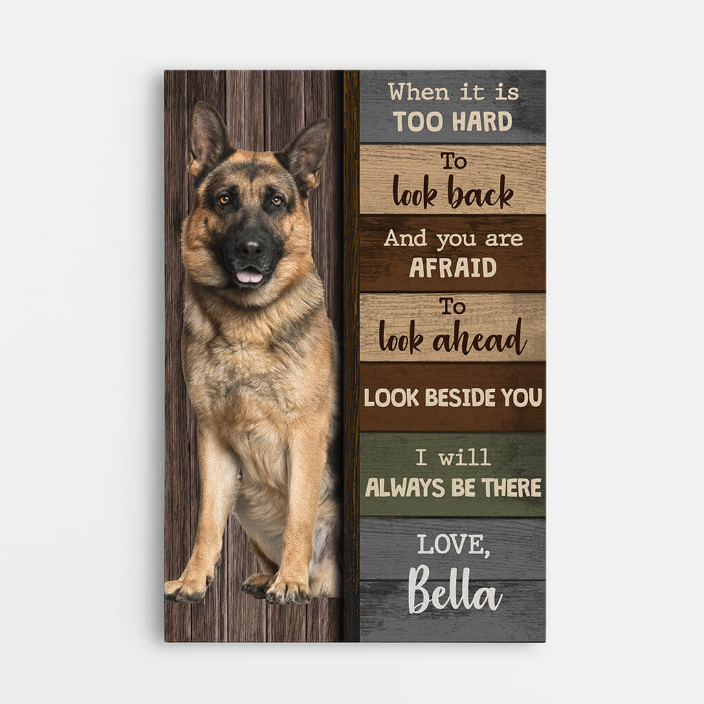 2155CUS1 personalized look beside you ill always be there canvas