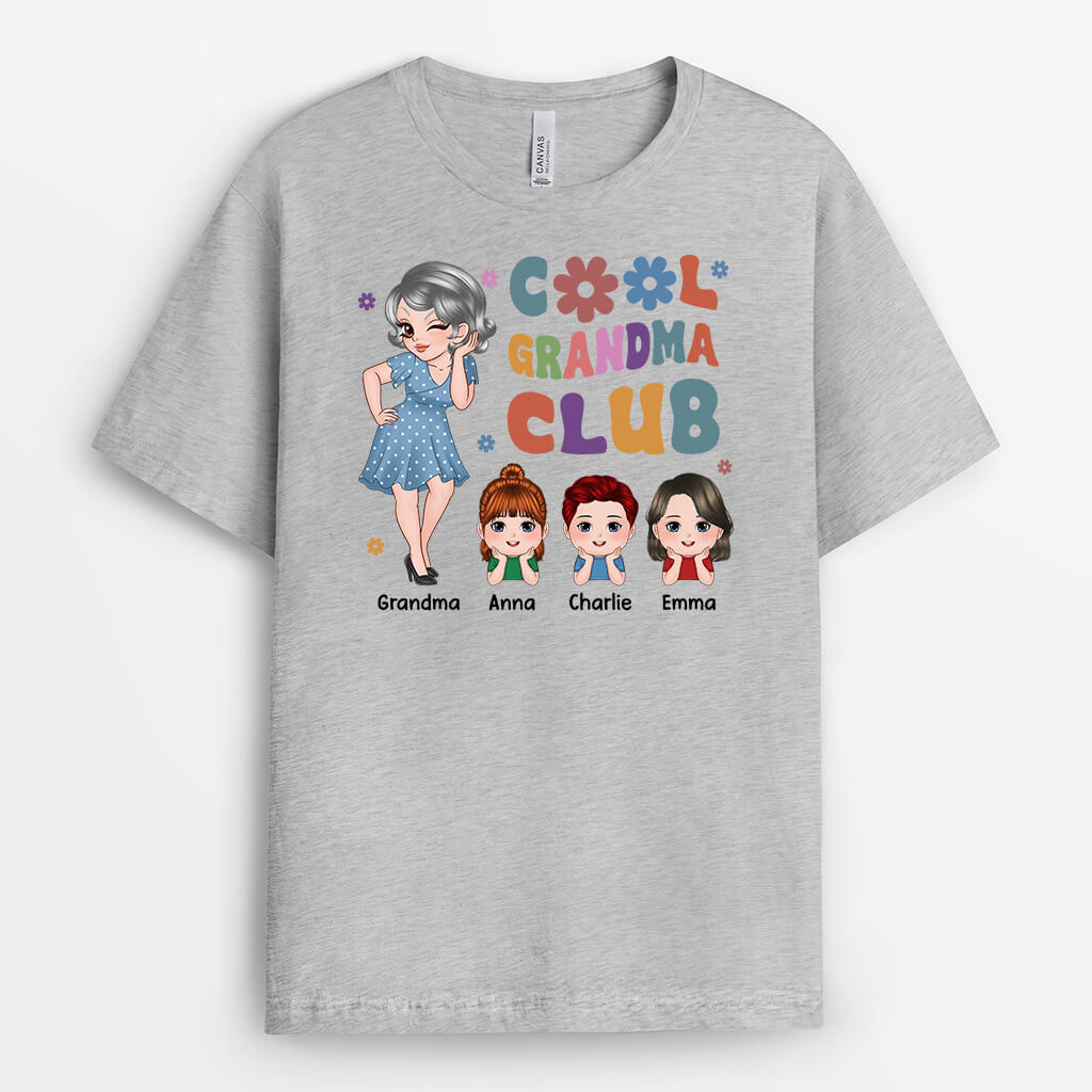 2159AUS2 personalized cool mommy grandma club t shirt
