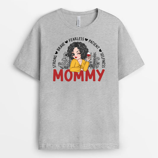 2163AUS2 personalized mommys flower garden t shirt