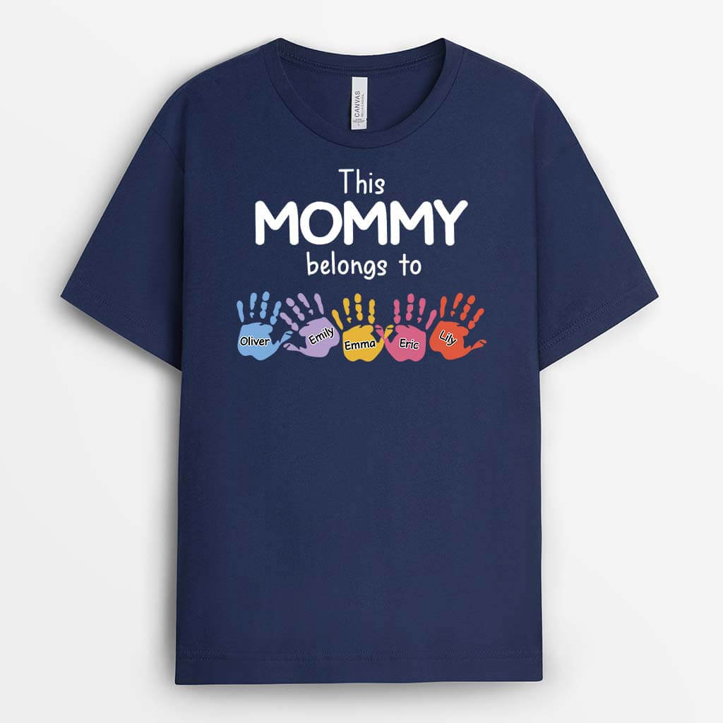 2169AUS2 personalized this daddy belongs to kids hands t shirt