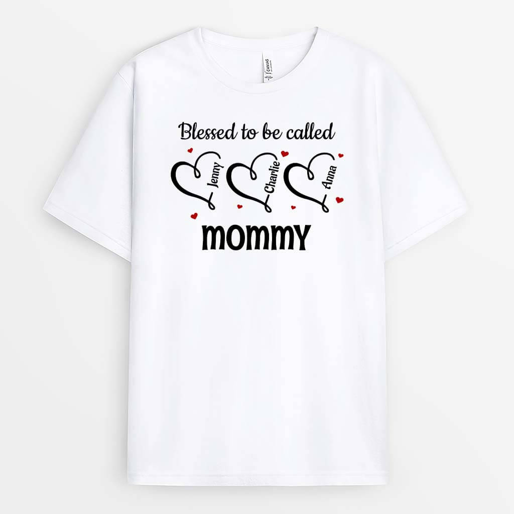2180AUS2 personalized blessed to be called grandma t shirt