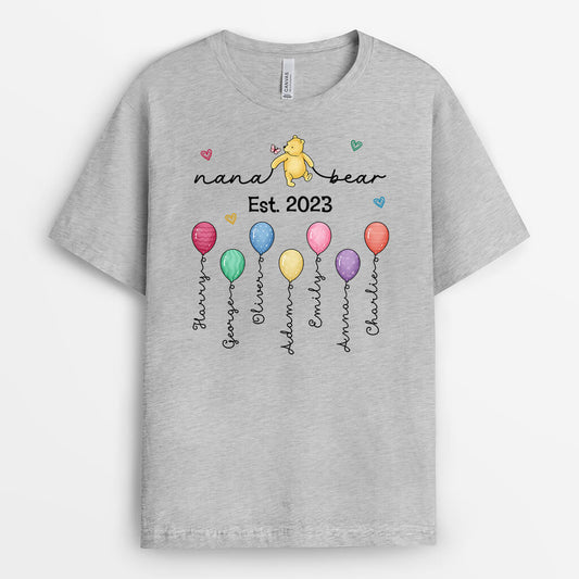 2181AUS1 personalized mama bear balloons t shirt