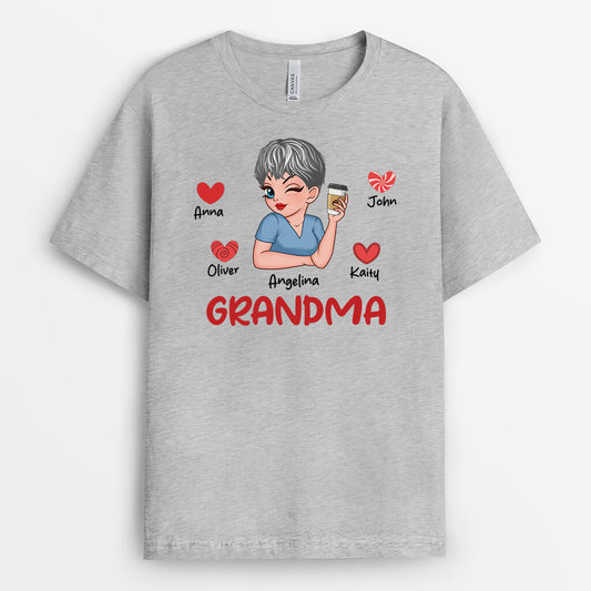 2186AUS1 personalized love cool grandma t shirt