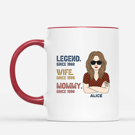 2207MUS2 personalized legend grandma mom mug