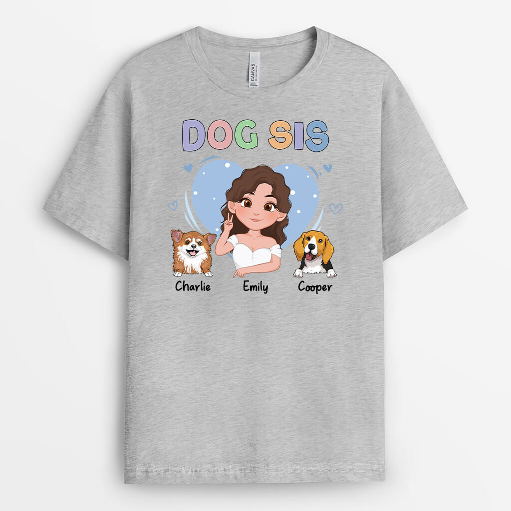 2211AUS2 personalized cute dog mom t shirt