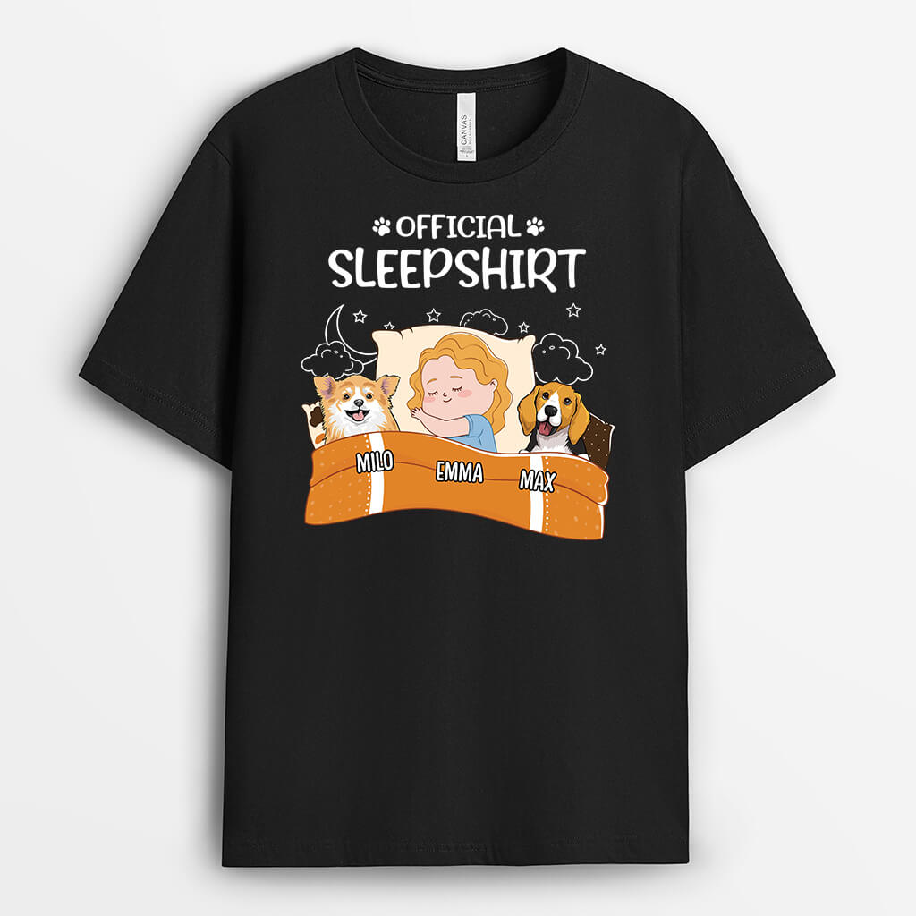 2216AUS1 personalized best dog official sleepshirt t shirt