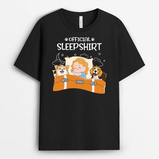 2216AUS1 personalized best dog official sleepshirt t shirt