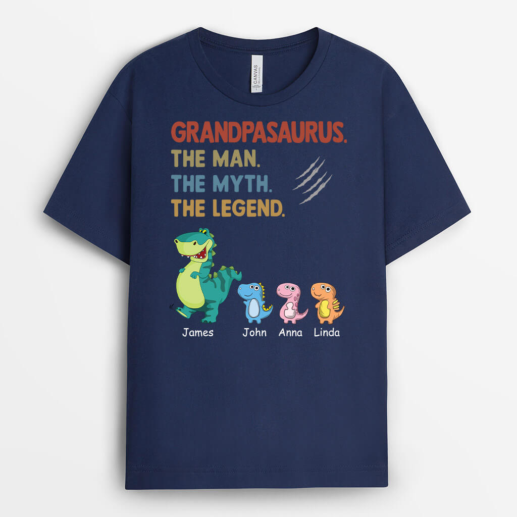 2440AUS2 personalized daddysaurus t shirt