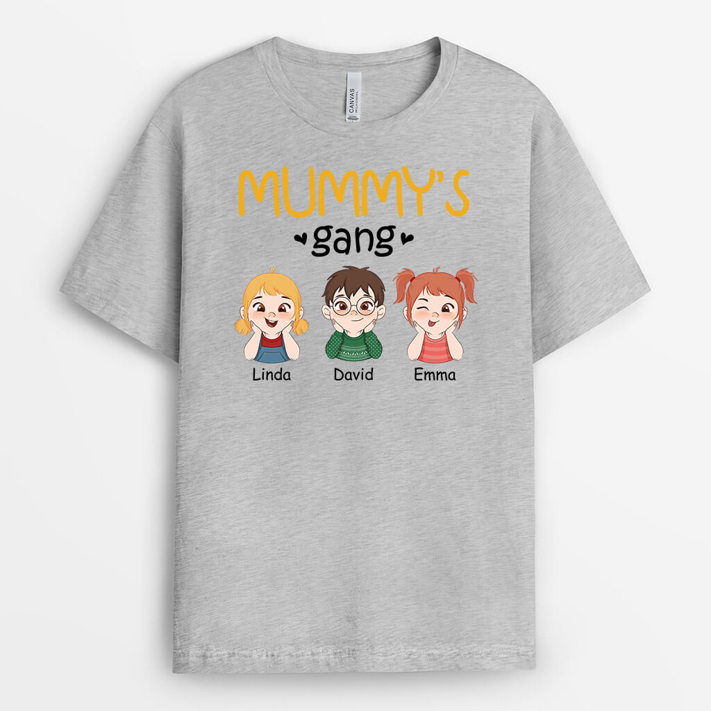 2747AUS2 grandpas gang t shirt personalised gifts for grandpa