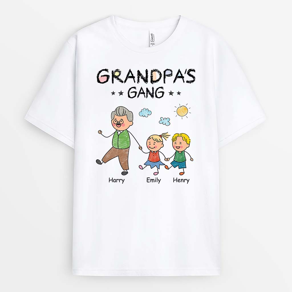 2793AUS1 grandpas gang t shirt custom gifts for grandpa