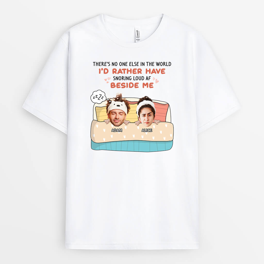 2829AUS1 theres no one else in the world t shirt  personalized gifts for couples_f4b7cfe1 968a 4a97 98e6 8302ae9892d3