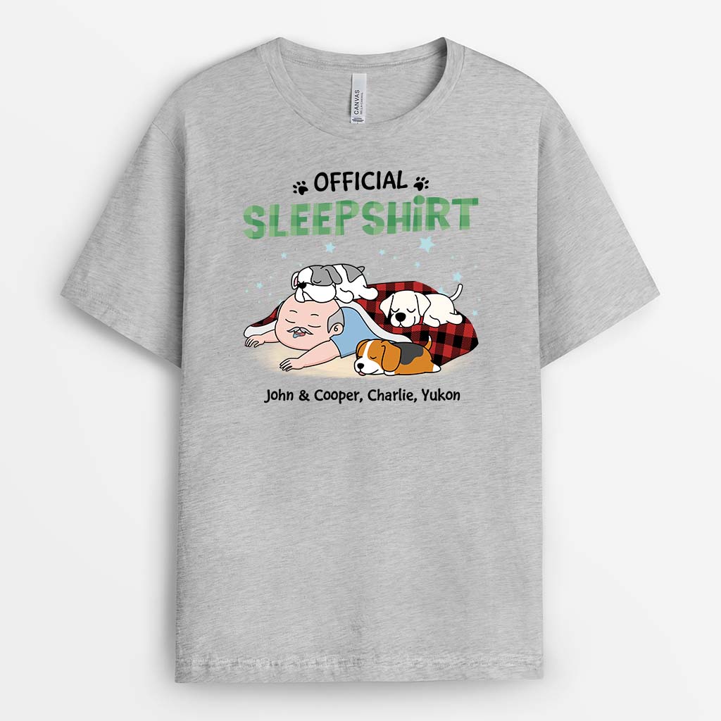 2831AUS2 official sleepshirt t shirt customised present ideas for dog owner
