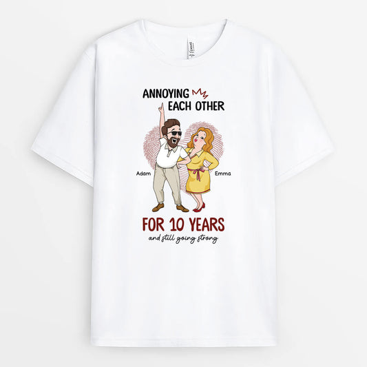 2846AUS1 annoying each other t shirt  personalized gift ideas for couple