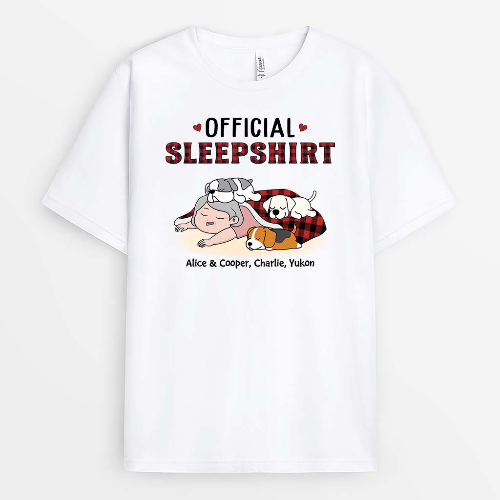 2876AUS1 official sleepshirt t shirt custom dog themed gifts