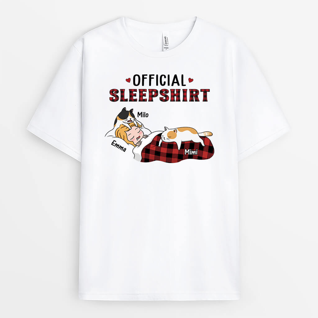 3056AUS1 official sleepshirt cat  custom t shirt for her