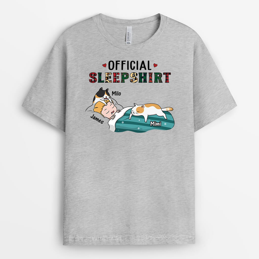 3056AUS2 official sleepshirt cat  custom t shirt for her