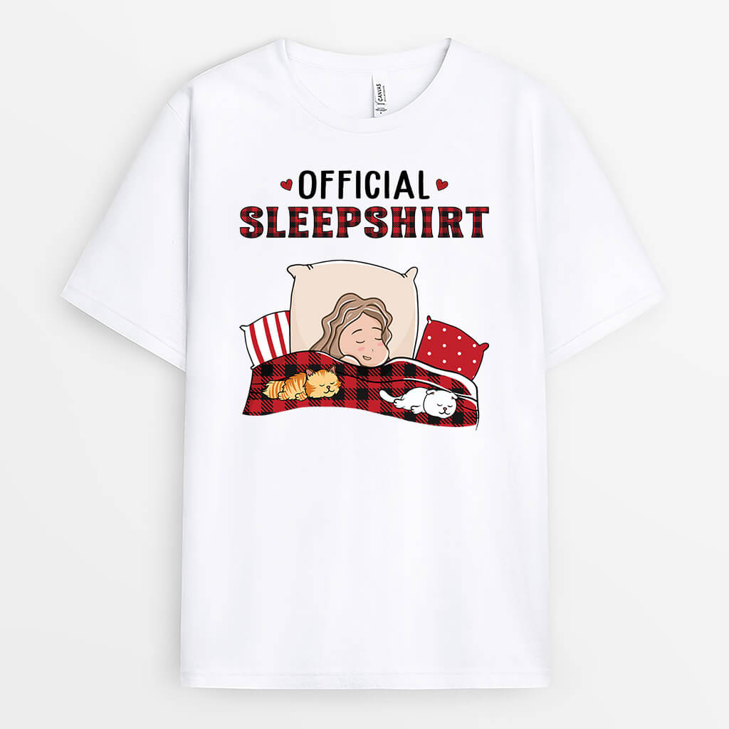 3064AUS1 official sleepshirt  personalized gift ideas for cat owners