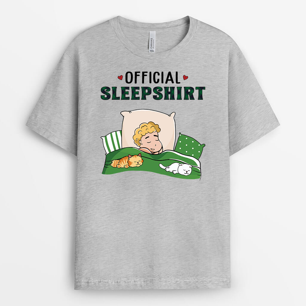 3064AUS2 official sleepshirt  personalized gift ideas for cat owners