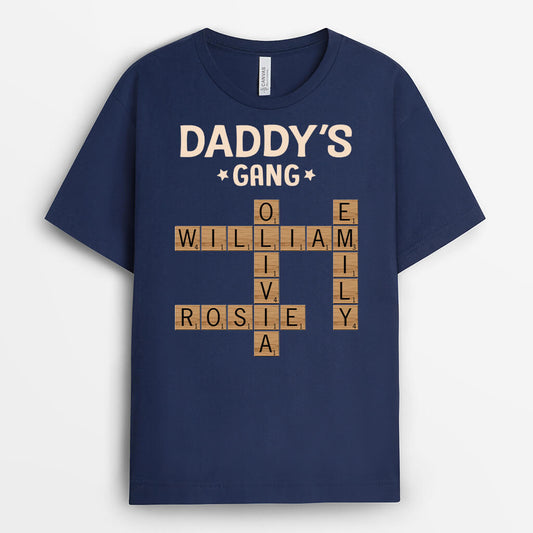 3142AUS2 black puzzle grandpa t shirt  personalized gift ideas for grandpa