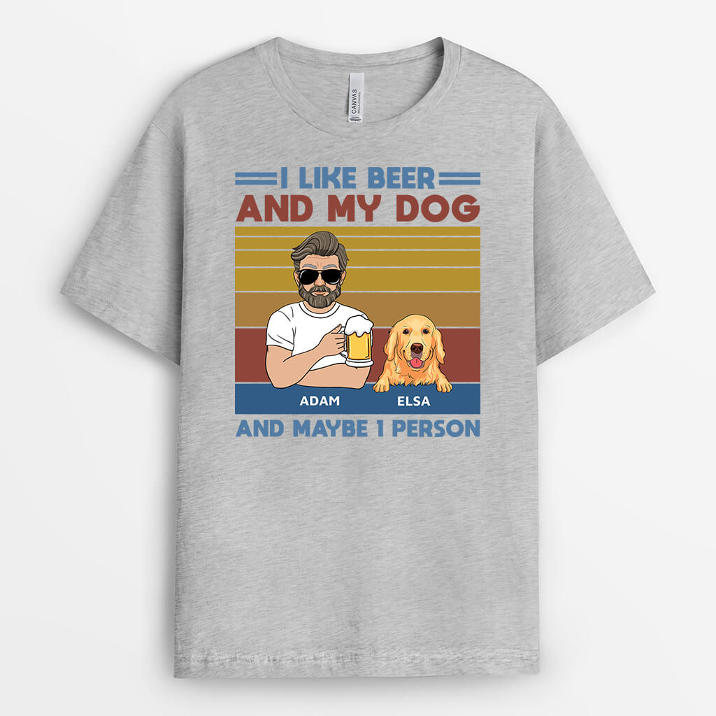 3170AUS1 i like beer t shirt personalized gift ideas for dog owners Copy