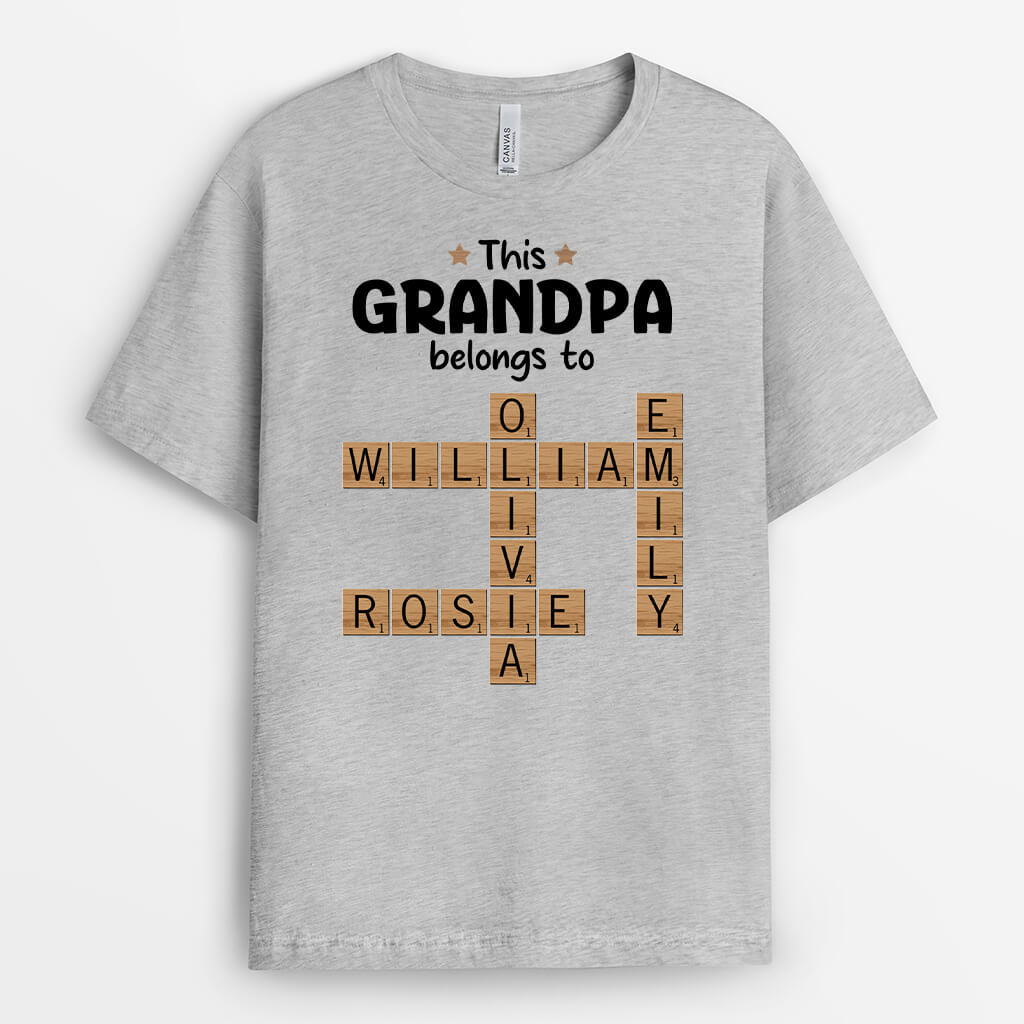 3171AUS2 puzzle this grandma belongs to personalized t shirts for grandma