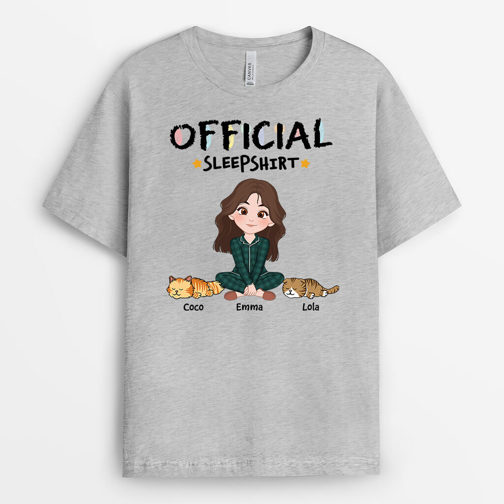 3178AUS2 cute official sleepshirt personalized gifts for cat mom