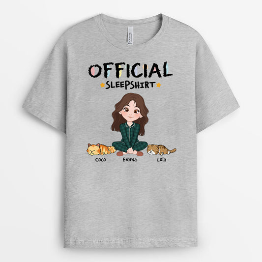 3178AUS2 cute official sleepshirt personalized gifts for cat mom