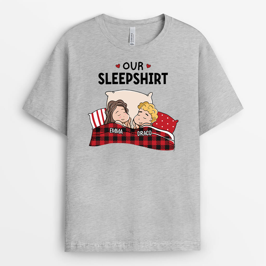 3212AUS1 our sleepshirt t shirt personalized gifts for couples