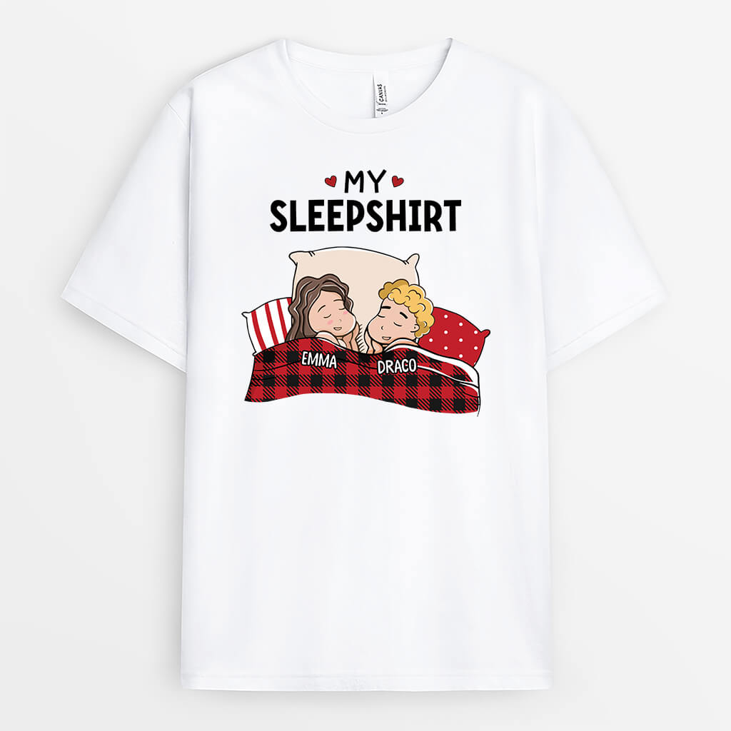 3212AUS2 our sleepshirt t shirt personalized gifts for couples