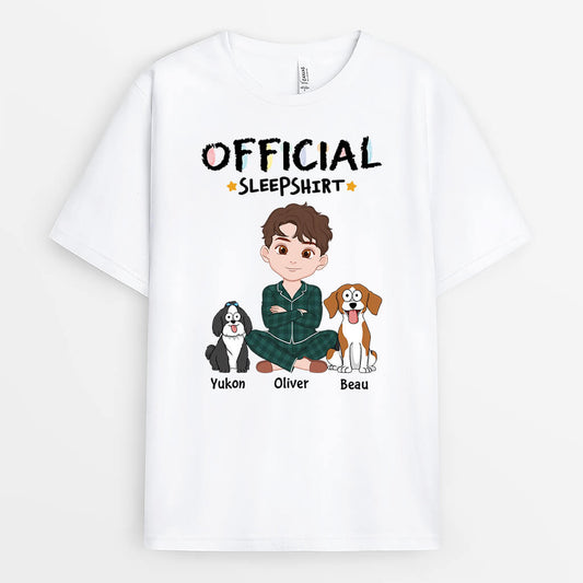 3237AUS1 dog themed official sleepshirt  personalized gifts for him
