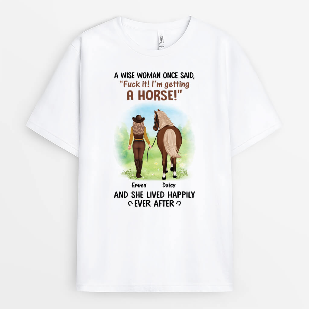 3480AUS1 a wise woman once said t shirt personalized gifts for female