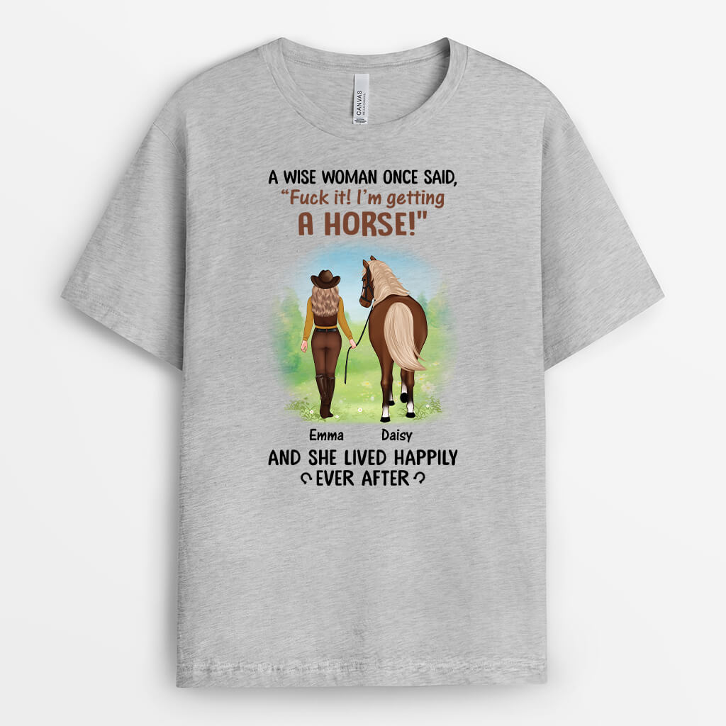 3480AUS2 a wise woman once said t shirt personalized gifts for female