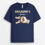 3508AUS2 daddys gang watercolour fist bump  personalized t shirt for dad Copy